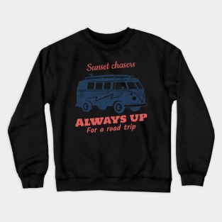 Sunset Chasers-Vintage Look Crewneck Sweatshirt